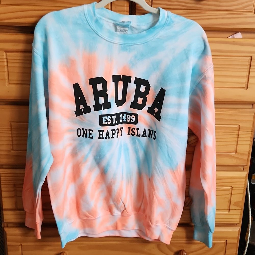 - Aruba tie dye sweatshirt size medium